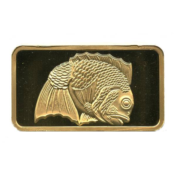 Bild von 1 oz MünzManufaktur Motivbarren Meerbrasse - LBMA zertifiziert