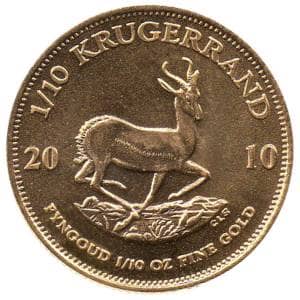 Bild von 1/10 oz Krügerrand Gold - diverse
