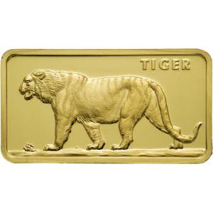 Bild von 1 oz MünzManufaktur Motivbarren Tiger - LBMA zertifiziert