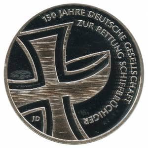 Bild von 10 Euro 150 Jahre Deutsche Gesellschaft zur Rettung Schiffbrüchiger - 2015 - PP