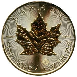 Bild von 1 oz Maple Leaf Gold - diverse