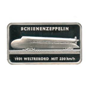Bild von 1 oz MünzManufaktur Motivbarren Schienenzeppelin