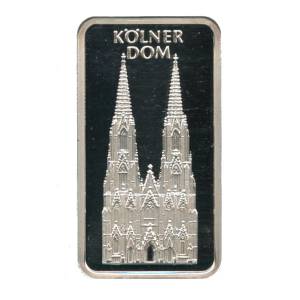 Bild von 1 oz MünzManufaktur Motivbarren Kölner Dom