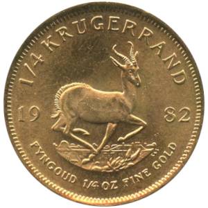 Bild von 1/4 oz Krügerrand Gold - diverse