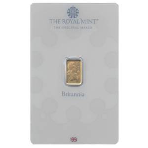 Bild von 1 g Goldbarren The Royal Mint - Britannia