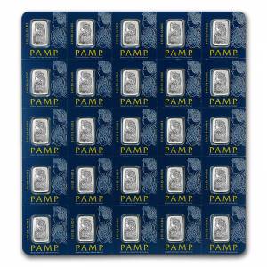 Bild von 25 x 1 g Platin Multigram PAMP