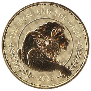 Bild von 1 oz Goldmünze British Lion and American Eagle 2025 The Royal Mint