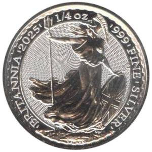 Bild von 1/4 oz Silber Britannia 2025 - 19% MwSt.
