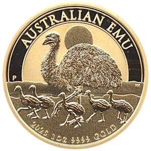 Bild von 1 oz Gold Australien Emu 2025